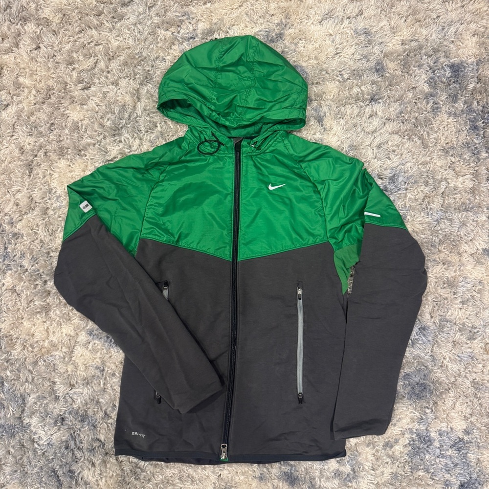 Nike Dri-Fit Green and Black Jacket